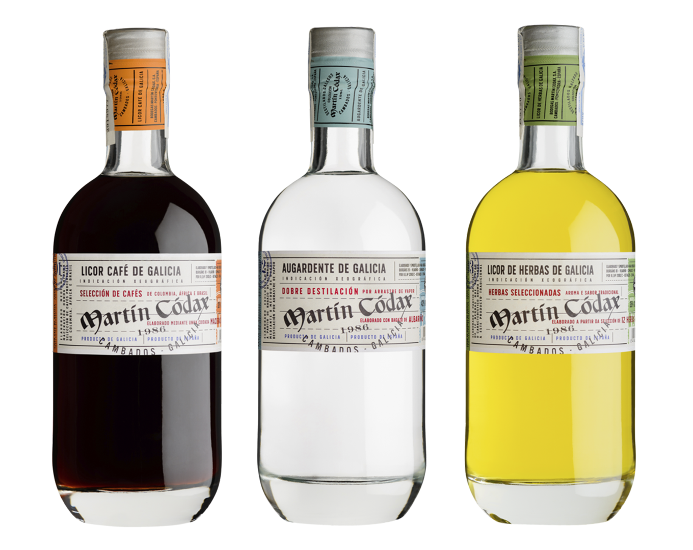 La gama de aguardientes Martín Códax cambia de imagen
